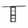 ALLEN + ROTH Whalen 8.0-ft X 6.83-ft Espresso Wood Closet Kit