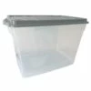 DURA 60 Lt Clear Poly Box W/grey Lid