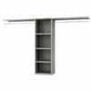 Allen + Roth 8.0-ft X 6.83-ft Rustic Gray Wood Closet Kit