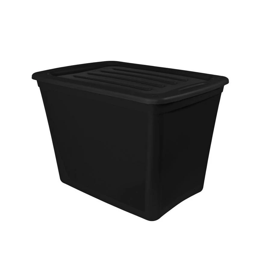Gracious Living 72 Litre Tote With Snap Lock Lid 1 Gracious Living 72 Litre Tote With Snap Lock Lid