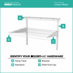 ClosetMaid 40-in White ShelfTrack Hang Track -Storage Furniture Sales 2024 105772 44271337