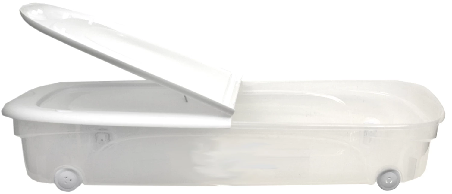 TUFF STORE 53L Under Bed Clear Tote 2 TUFF STORE 53L Under Bed Clear Tote - Image 2