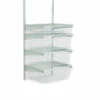 ClosetMaid ShelfTrack Wire Basket And Shelf - Epoxy-Coated Steel - 19-in W X 21-in H - White
