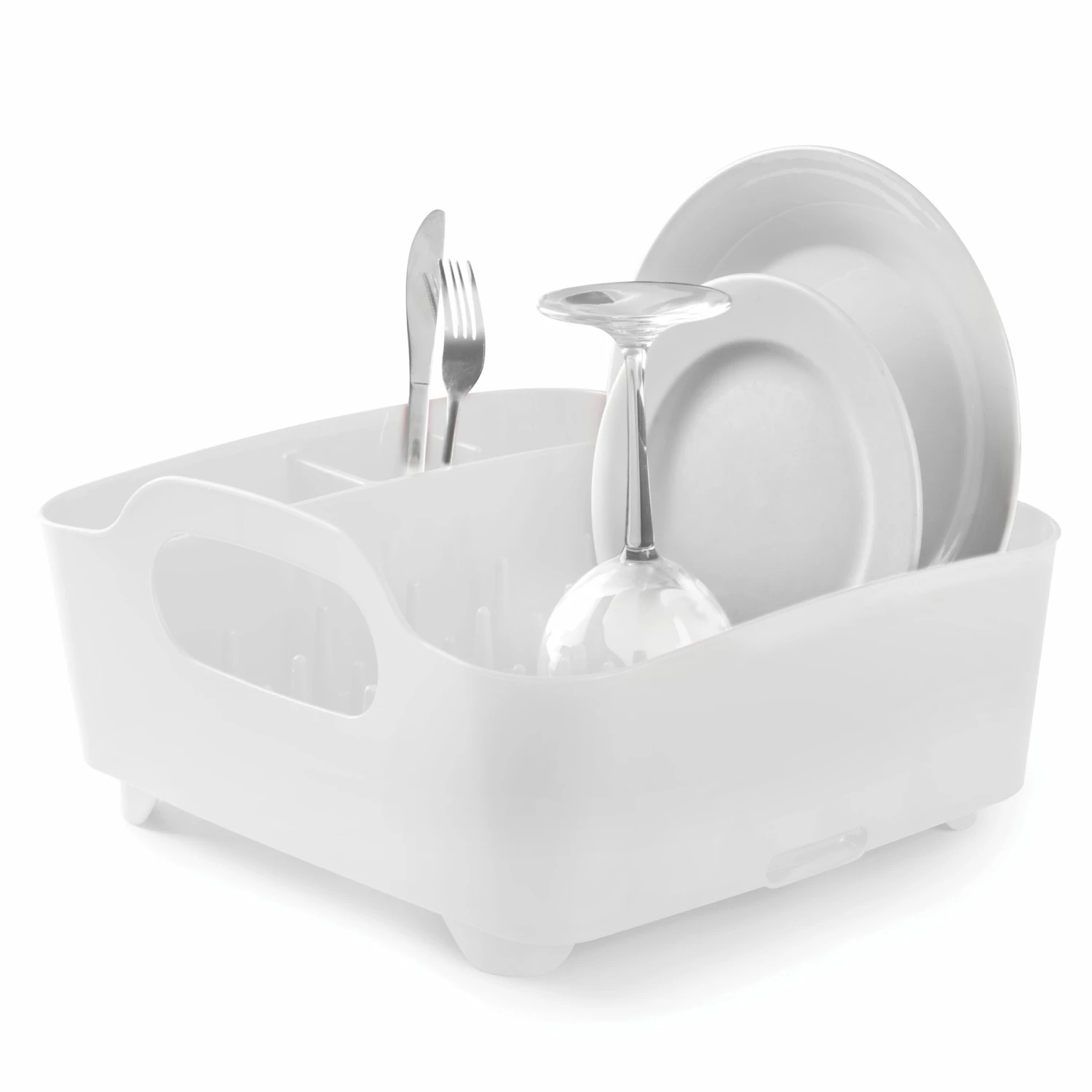 Umbra Tub Dish Rack - White 1 Umbra Tub Dish Rack - White