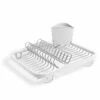 Umbra Sinkin Dish Rack - White/Nickel
