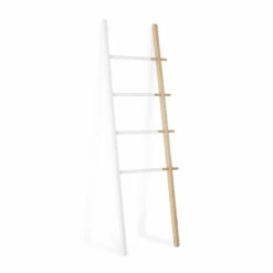 Umbra Matt Carr 60.00-In X 1.63-In White And Natural Hub Ladder