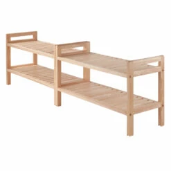 Winsome Wood Mercury Shoe Rack Set - 21.5-in - Wood - 2 Pieces -Storage Furniture Sales 2024 330010530 AlternateImage1