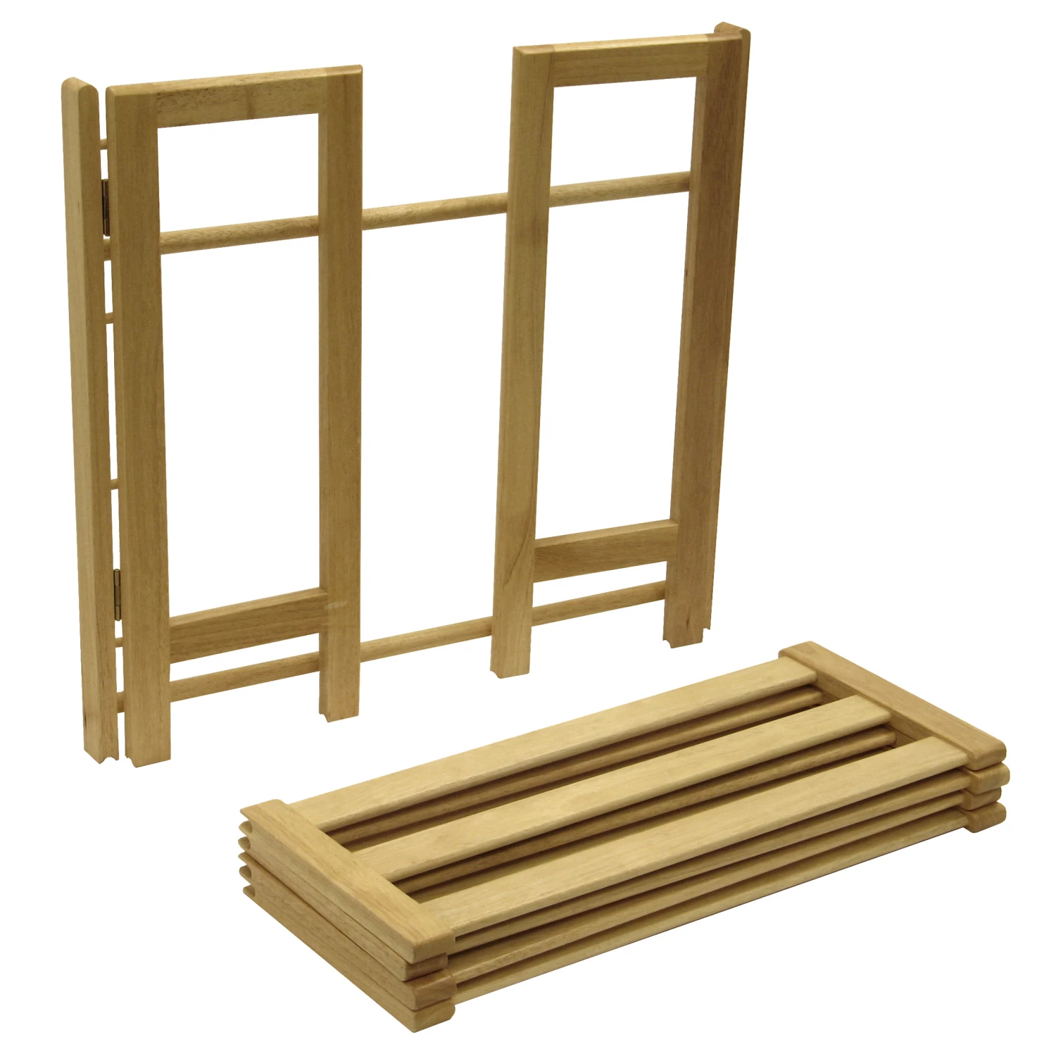 Winsome Wood Clifford Shoe Rack - 28-in X 26-in - Wood - Honey 2 Winsome Wood Clifford Shoe Rack - 28-in X 26-in - Wood - Honey - Image 2