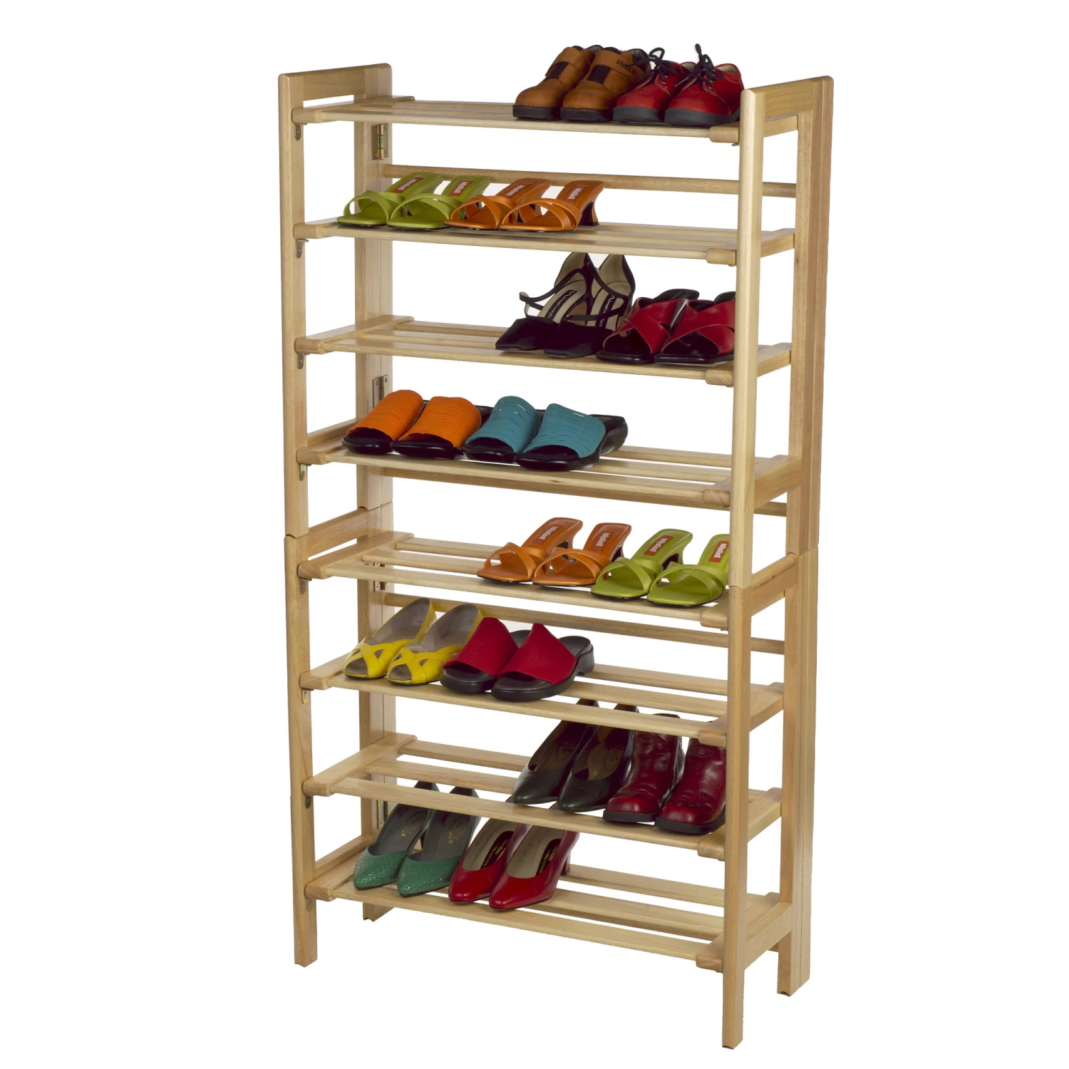 Winsome Wood Clifford Shoe Rack - 28-in X 26-in - Wood - Honey 1 Winsome Wood Clifford Shoe Rack - 28-in X 26-in - Wood - Honey