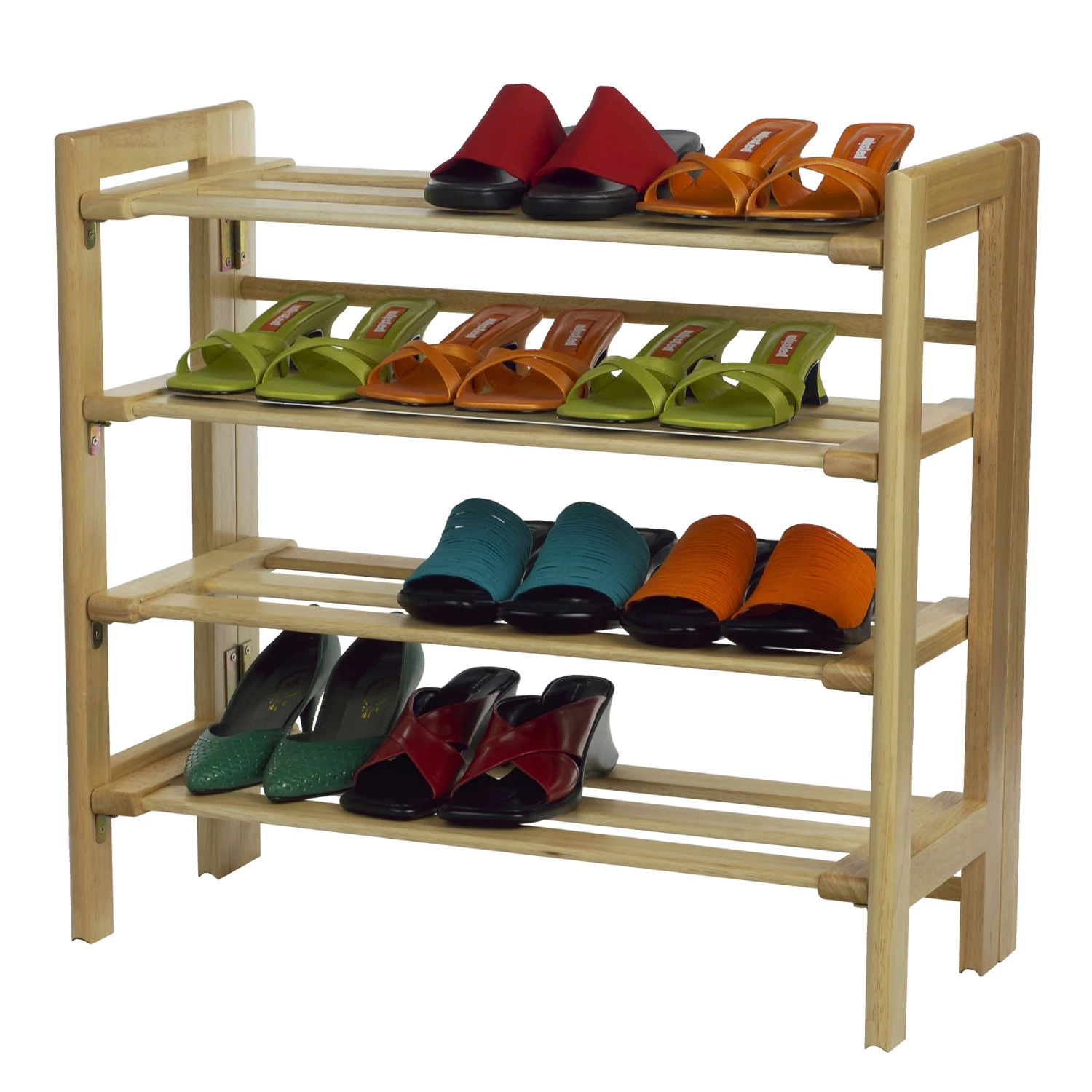 Winsome Wood Clifford Shoe Rack - 28-in X 26-in - Wood - Honey 3 Winsome Wood Clifford Shoe Rack - 28-in X 26-in - Wood - Honey - Image 3