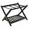 Winsome Wood Reese 20.00-In X 26.54-In Espresso Wood Luggage Rack With Shelf