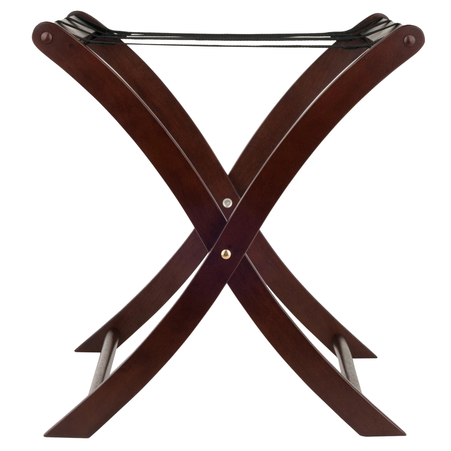 Winsome Wood Scarlett 20.00-in X 26.54-in Cappuccino Wood Luggage Rack 6 Winsome Wood Scarlett 20.00-in X 26.54-in Cappuccino Wood Luggage Rack - Image 6