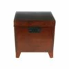 Boston Loft Furnishings 100-lb Pyramid Espresso Wood Storage Trunk