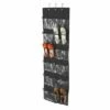Honey Can Do 57-in Black 24 Pocket Over The Door Shoe Organizer