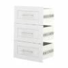 Bestar Pur Collection 21-in White 3-Drawer Storage Unit