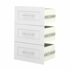 Bestar Pur Collection 21-in White 3-Drawer Storage Unit