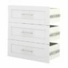 Bestar Pur Collection 32-in White 3-Drawer Storage Unit