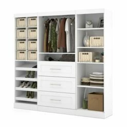 Bestar Pur Collection White 86-in 3 Center Drawer/Multi Shelf Classic Storage Kit 5 Bestar Pur Collection White 86-in 3 Center Drawer/Multi Shelf Classic Storage Kit -Storage Furniture Sales 2024 330592808 AlternateImage2
