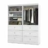 Bestar Versatile Collection White 72-in Classic Storage Kit