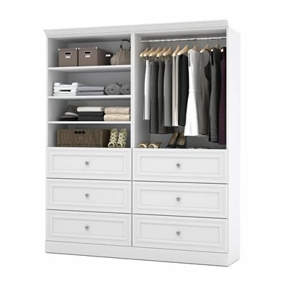 Bestar Versatile Collection White 72-in Classic Storage Kit 1 Bestar Versatile Collection White 72-in Classic Storage Kit