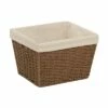 Honey Can Do 8-in X 10-in Brown Parchment Cord Crate With Liner
