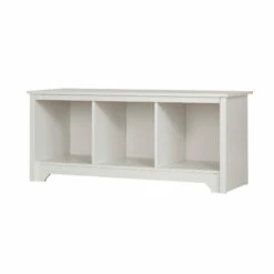 South Shore Furniture Vito Cubby Storage Bench - 51.25-in X 16-in X 19.75-in - White -Storage Furniture Sales 2024 330608561 MainImage 001
