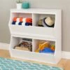 Prepac Monterey Stackable 2-Bin Storage Cubby,WUSD-0002-1