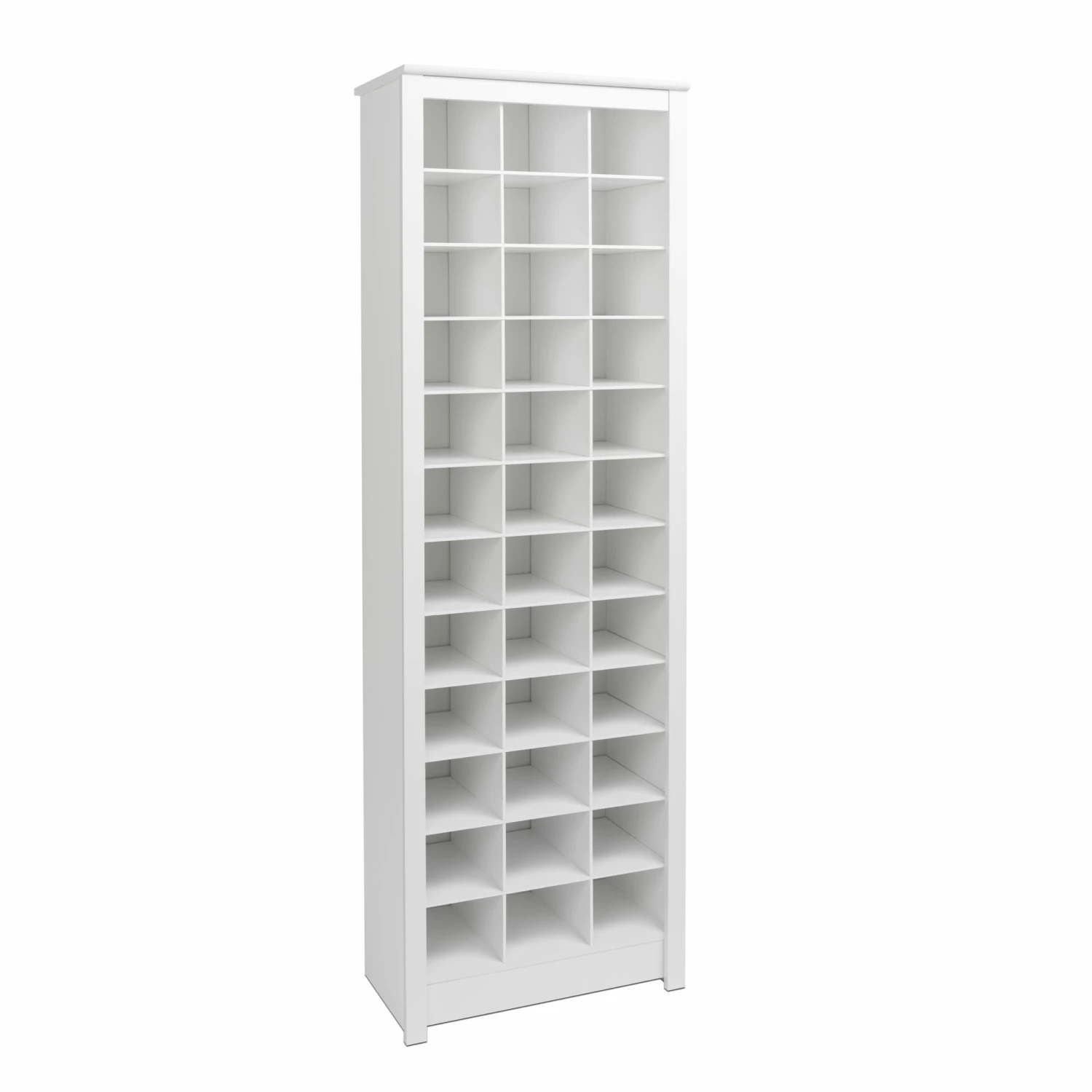 Prepac 36 Pair Shoe Storage Rack - White - 23.5-in L x 72.5-in H 7 Prepac 36 Pair Shoe Storage Rack - White - 23.5-in L x 72.5-in H - Image 7