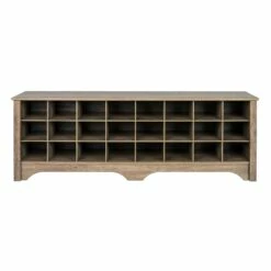 Prepac Shoe Storage Cubby Bench - 24 Pair - Drifted Grey - 60-in -Storage Furniture Sales 2024 330673568 AlternateImage4