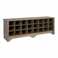 Prepac Shoe Storage Cubby Bench - 24 Pair - Drifted Grey - 60-in -Storage Furniture Sales 2024 330673568 AlternateImage5