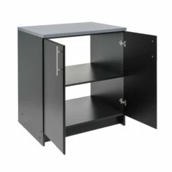 Prepac Elite Base Cabinet 2-Door - Black / Grey - 32-in W X 36-in H X 24-in D -Storage Furniture Sales 2024 330673583 AlternateImage1
