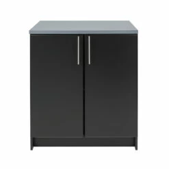 Prepac Elite Base Cabinet 2-Door - Black / Grey - 32-in W X 36-in H X 24-in D -Storage Furniture Sales 2024 330673583 AlternateImage2
