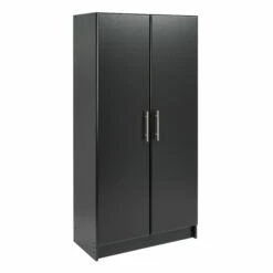 Prepac Elite Storage Cabinet - 2-Door - Black - 32-in W X 65-in H X 16-in D -Storage Furniture Sales 2024 330673585 MainImage 001