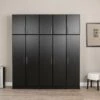 Prepac Elite Narrow Cabinet - 1-Door - Black - 16-in W X 65-in H