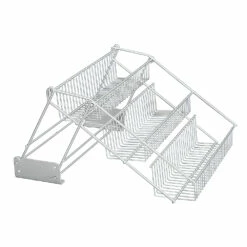 Metaltex Up & Down Storage Basket - Steel - Gray