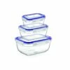Superio Rectangle Food Plastic Container - Set Of 3