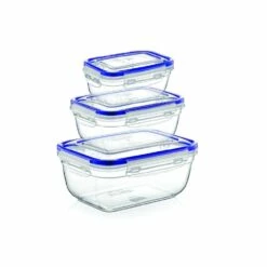 Superio Rectangle Food Plastic Container - Set Of 3