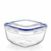 Superio Square Food Plastic Container - 128-oz