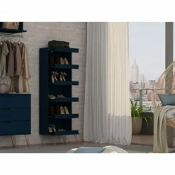 Manhattan Comfort Rockefeller Shoe Storage Rack - 59.72-in - Midnight Blue 17 Manhattan Comfort Rockefeller Shoe Storage Rack - 59.72-in - Midnight Blue -Storage Furniture Sales 2024 330738781 AlternateImage1