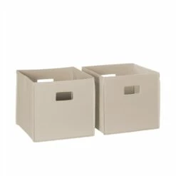 RiverRidge Home Folding Storage Bins - Fabric - 10.5-in X 10-in X 10.5-in - Taupe - 2-Pack 5 RiverRidge Home Folding Storage Bins - Fabric - 10.5-in X 10-in X 10.5-in - Taupe - 2-Pack -Storage Furniture Sales 2024 330739505 MainImage 001