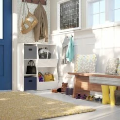 RiverRidge Home Folding Storage Bins - Fabric - 10.5-in X 10-in X 10.5-in - Grey - 2-Pack -Storage Furniture Sales 2024 330739649 AlternateImage1