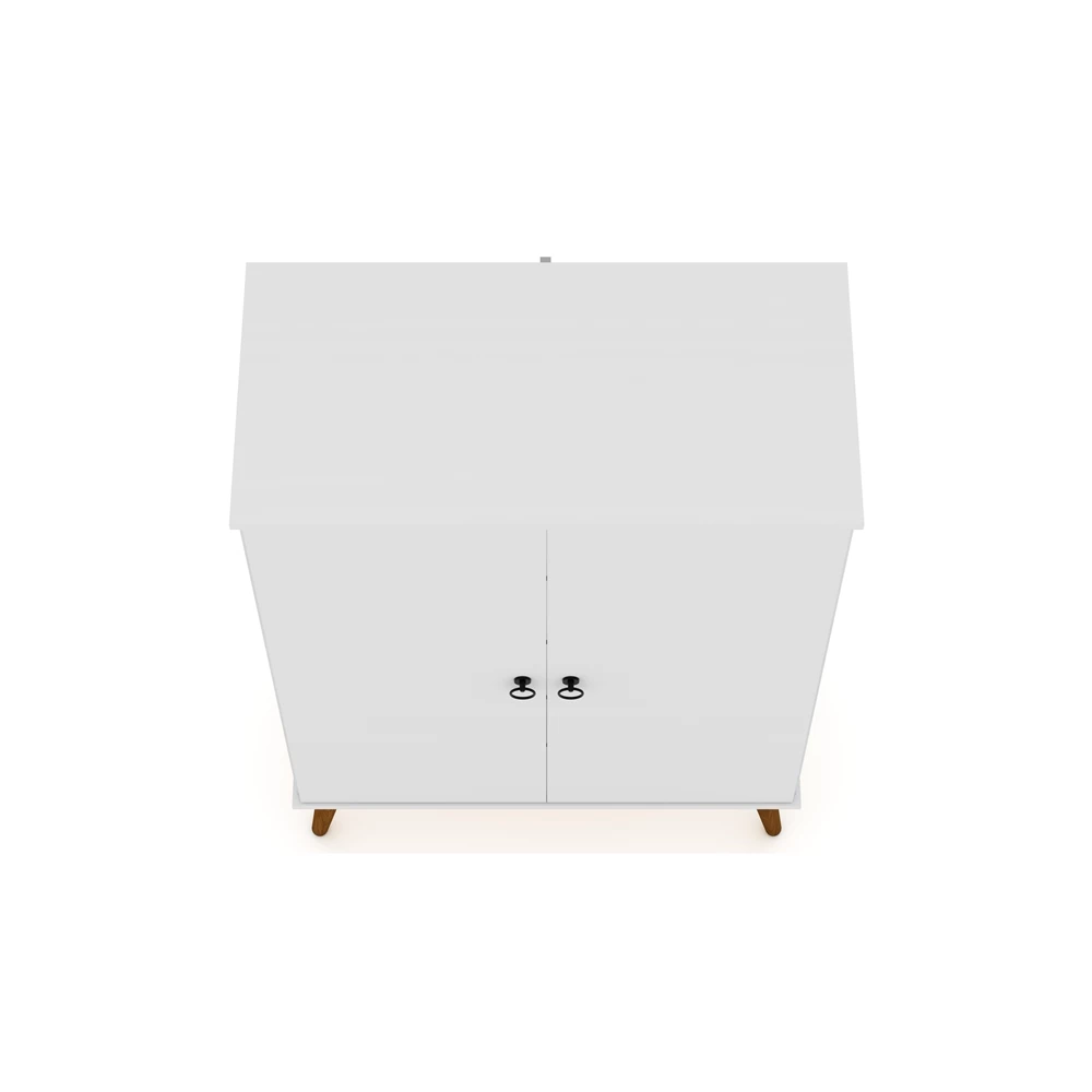 Manhattan Comfort Tribeca Shoe Cabinet - 35.43-in X 50-in - White 4 Manhattan Comfort Tribeca Shoe Cabinet - 35.43-in X 50-in - White - Image 4