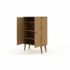 Manhattan Comfort Tribeca Shoe Cabinet - 35.43-in X 50-in - Natural Wood