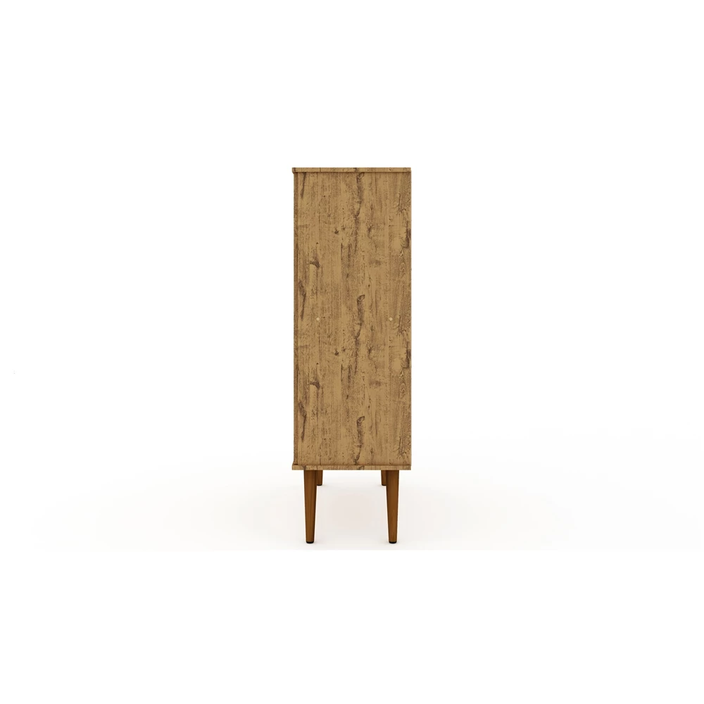 Manhattan Comfort Tribeca Shoe Cabinet - 35.43-in X 50-in - Natural Wood 7 Manhattan Comfort Tribeca Shoe Cabinet - 35.43-in X 50-in - Natural Wood - Image 7