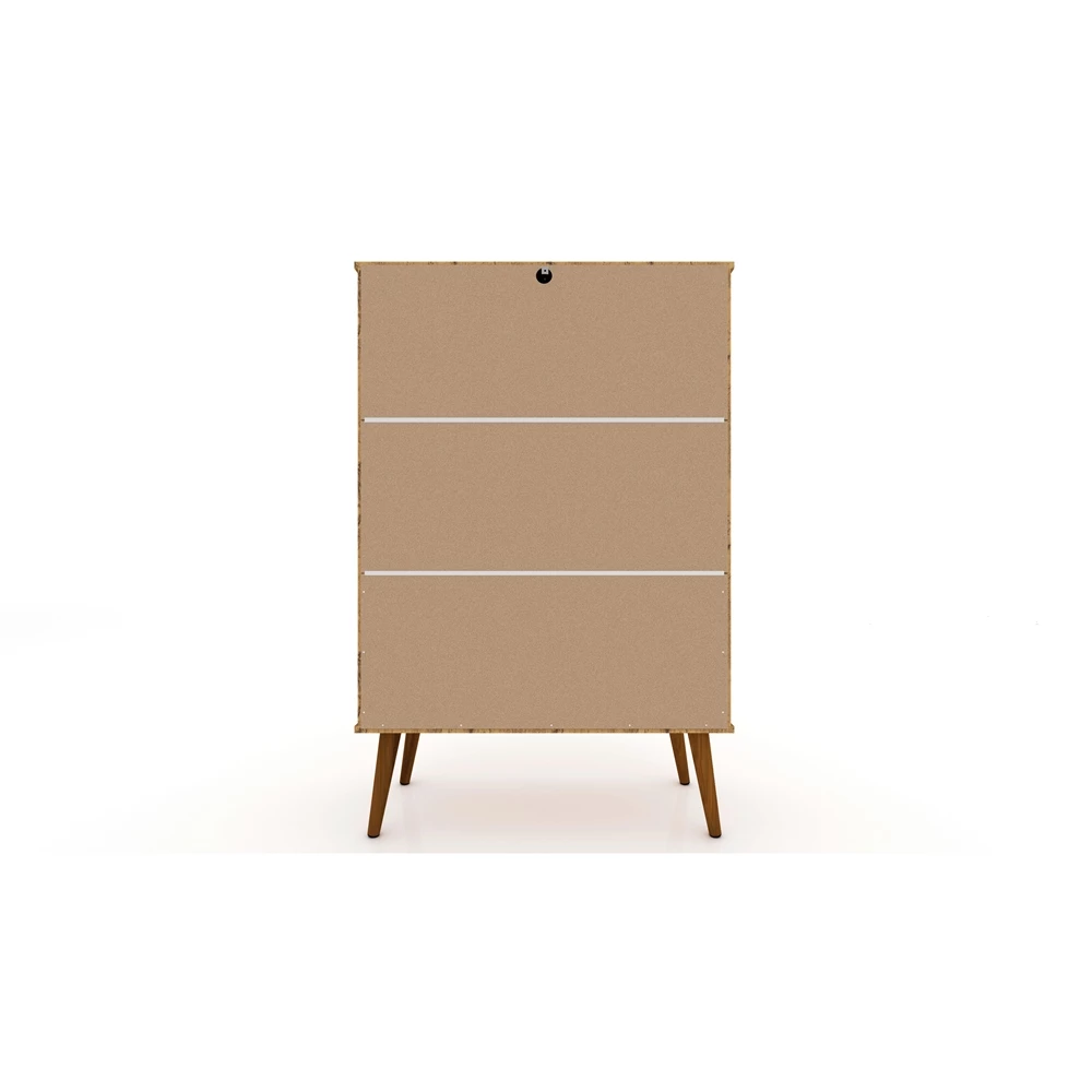 Manhattan Comfort Tribeca Shoe Cabinet - 35.43-in X 50-in - Natural Wood 8 Manhattan Comfort Tribeca Shoe Cabinet - 35.43-in X 50-in - Natural Wood - Image 8