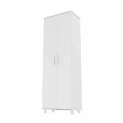Manhattan Comfort Catalonia Mobile Shoe Closet 1.0 With 10 Shelves - 23.62-in X 67.95-in - White -Storage Furniture Sales 2024 330742684 AlternateImage6
