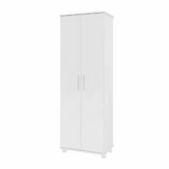 Manhattan Comfort Catalonia Mobile Shoe Closet 1.0 With 10 Shelves - 23.62-in X 67.95-in - White -Storage Furniture Sales 2024 330742684 MainImage frCA