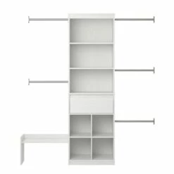 Little Seeds Grow-with-Me Adjustable Kids' Closet Organizer System - 15.7-in X 76.6-in - White 11 Little Seeds Grow-with-Me Adjustable Kids' Closet Organizer System - 15.7-in X 76.6-in - White -Storage Furniture Sales 2024 330745739 AlternateImage4