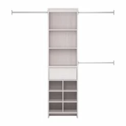 Little Seeds Grow-with-Me Adjustable Kids' Closet Organizer System - 15.7-in X 76.6-in - White 17 Little Seeds Grow-with-Me Adjustable Kids' Closet Organizer System - 15.7-in X 76.6-in - White -Storage Furniture Sales 2024 330745739 MainImage 001