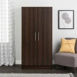 Prepac Elite Wardrobe Cabinet In Espresso Finish - 32-in -Storage Furniture Sales 2024 330746097 AlternateImage7